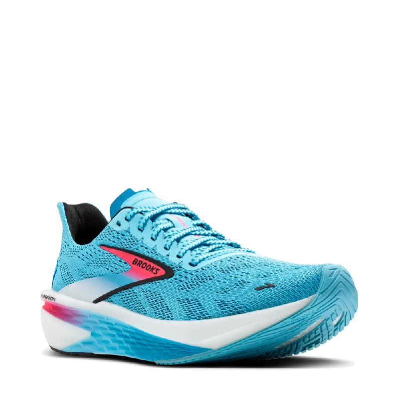Brooks Women's Hyperion 2 Sneaker in Crystal Seas/Diva Pink/Black Tailored Oxford Style Brooks Women's Hyperion 2 Sneaker in Crystal Seas/Diva Pink/Black Tailored Oxford Style
