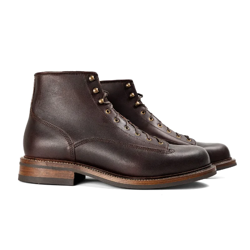 Carver II - Chestnut Oiled Latigo Inflatable Shoe Look 