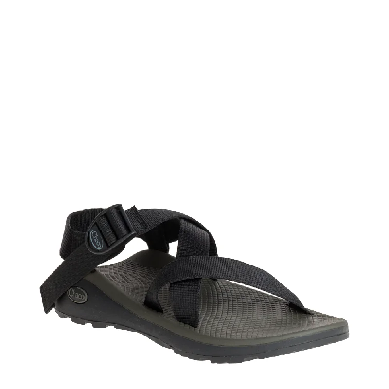 Chaco Men's Z/Cloud Sandal in Solid Black Two - Tone Shoe Design  