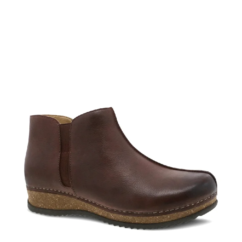 Dansko Women's Makara Side Zip Smooth Leather Boot in Brown Tassel Driving Shoe Look Dansko Women's Makara Side Zip Smooth Leather Boot in Brown Tassel Driving Shoe Look