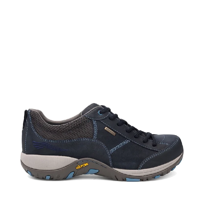 Dansko Women's Paisley Waterproof Lace in Navy Quilted Shoe Design  