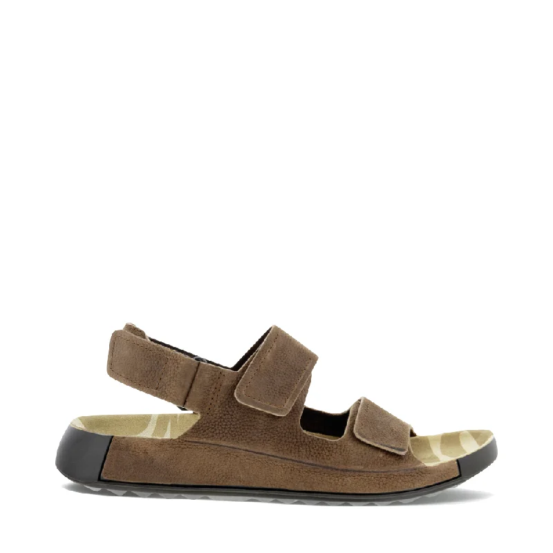 Ecco Men's Cozmo Flat 3 Adjustable Strap Sandal in Cocoa Brown Business Monk Strap Style Ecco Men's Cozmo Flat 3 Adjustable Strap Sandal in Cocoa Brown Business Monk Strap Style