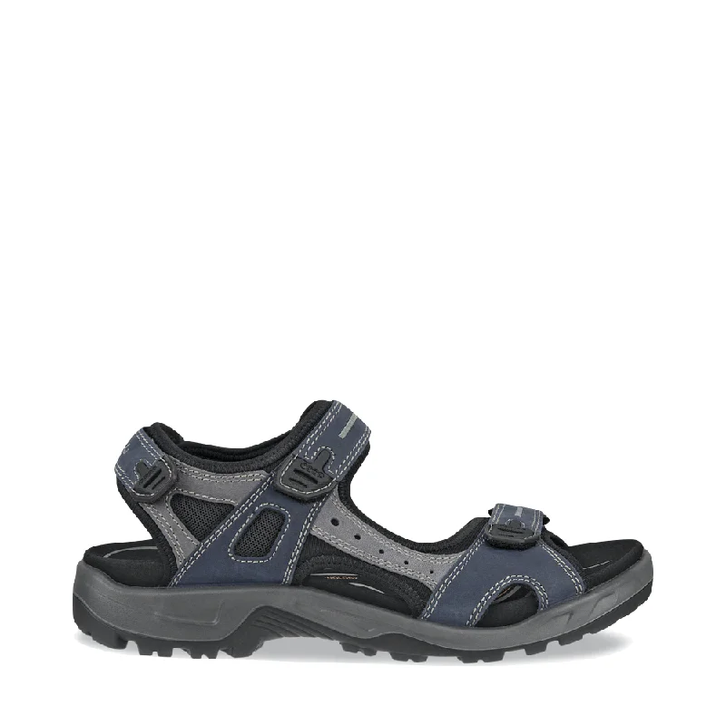 Ecco Men's Yucatan Sandals in Marine Blue Glow - in - the - Dark Shoe Design  
