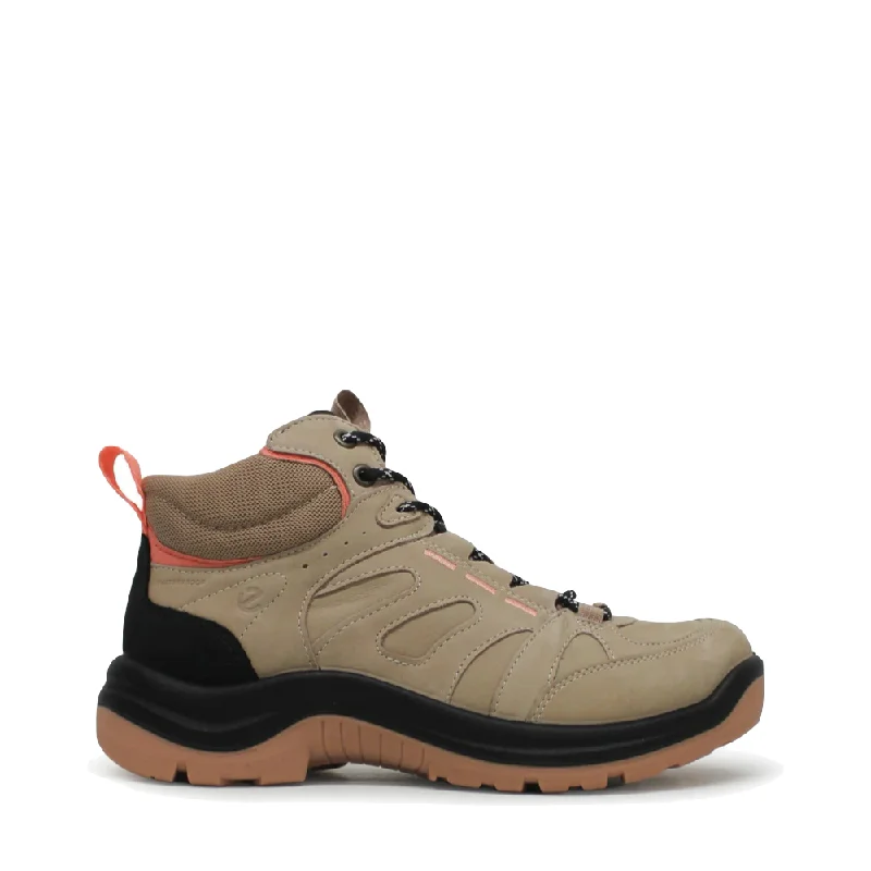 Ecco Women's Offroad Waterproof Boot in Nude/Coral Cowboy Boot Western Style  