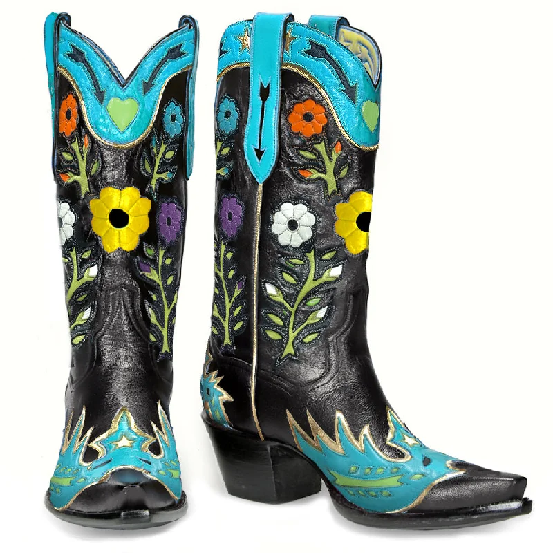 Gypsy Rose 12" - Blue/Black Athleisure Derby Style  