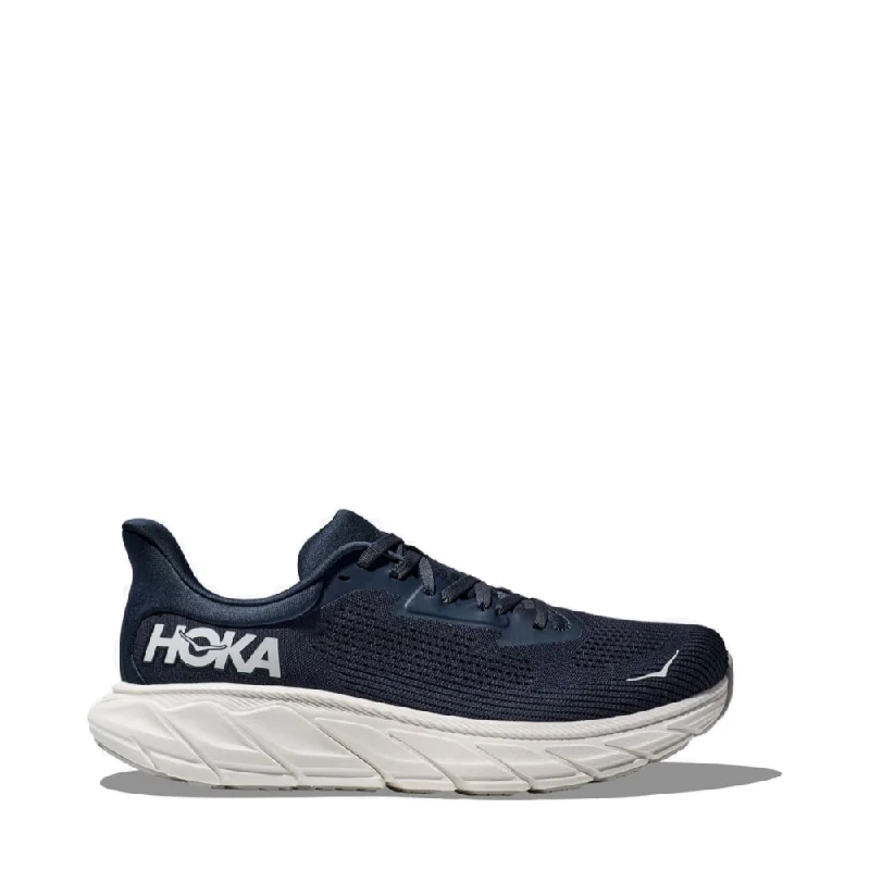 Hoka Men's Arahi 7 Sneaker in Outer Space/White Ivy League - Inspired Derby Look 
