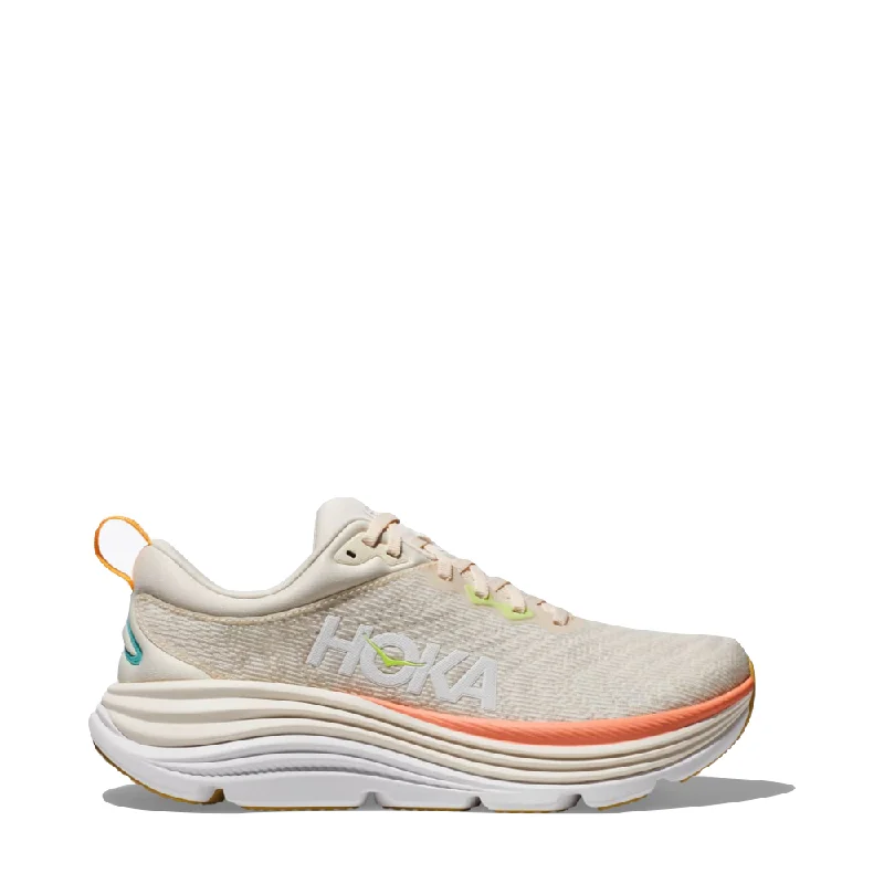 Hoka Women's Gaviota 5 Running Sneaker in Vanilla/Eggnog Strap - Up Sandal Resort Style Hoka Women's Gaviota 5 Running Sneaker in Vanilla/Eggnog Strap - Up Sandal Resort Style