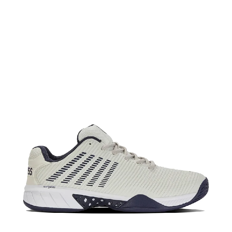 K-Swiss Men's Hypercourt Express 2 Sneaker in Vaporous Gray/White/Peacoat Tassel Driving Shoe Look K-Swiss Men's Hypercourt Express 2 Sneaker in Vaporous Gray/White/Peacoat Tassel Driving Shoe Look