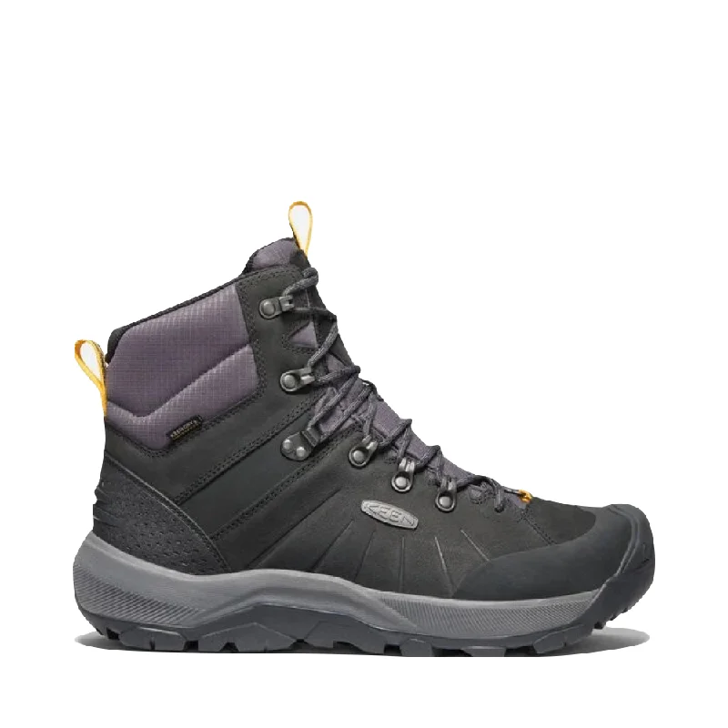 KEEN Men's Revel IV Polar Boot in Black/Magnet Grey Business Monk Strap Style  