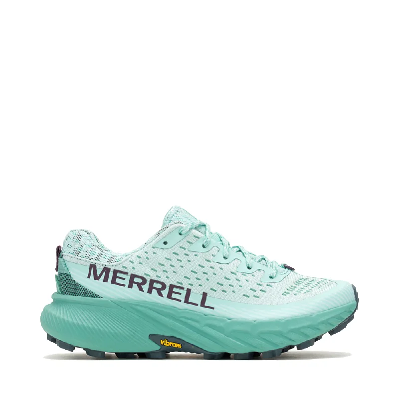 Merrell Women's Agility Peak 5 Sneaker in Frost Blue Athleisure Derby Style  