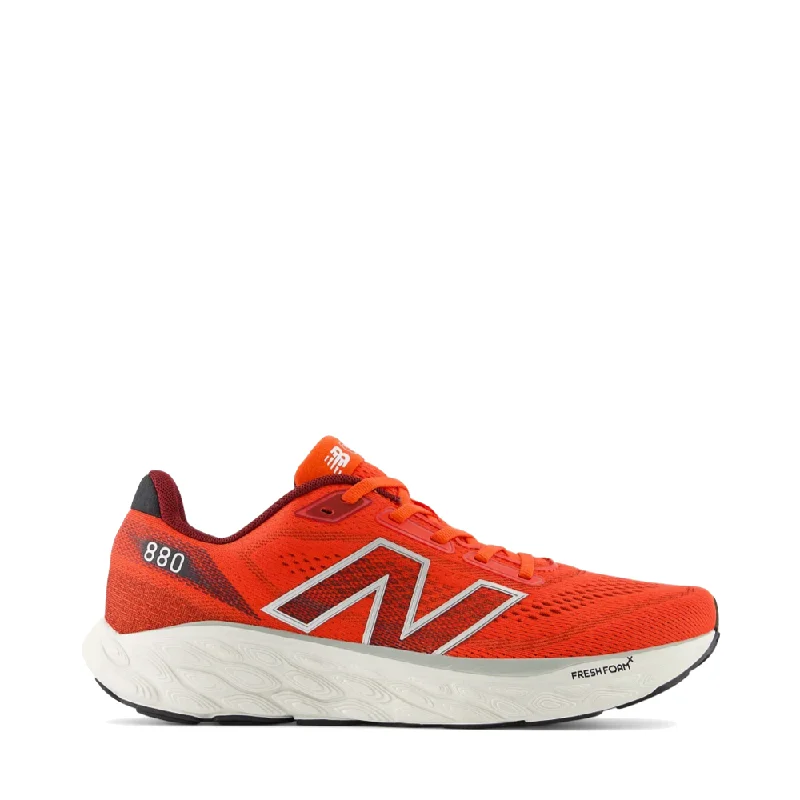 New Balance Men's Fresh Foam X 880v14 in Neo Flame with Mercury Red British Gentleman Oxford Style New Balance Men's Fresh Foam X 880v14 in Neo Flame with Mercury Red British Gentleman Oxford Style