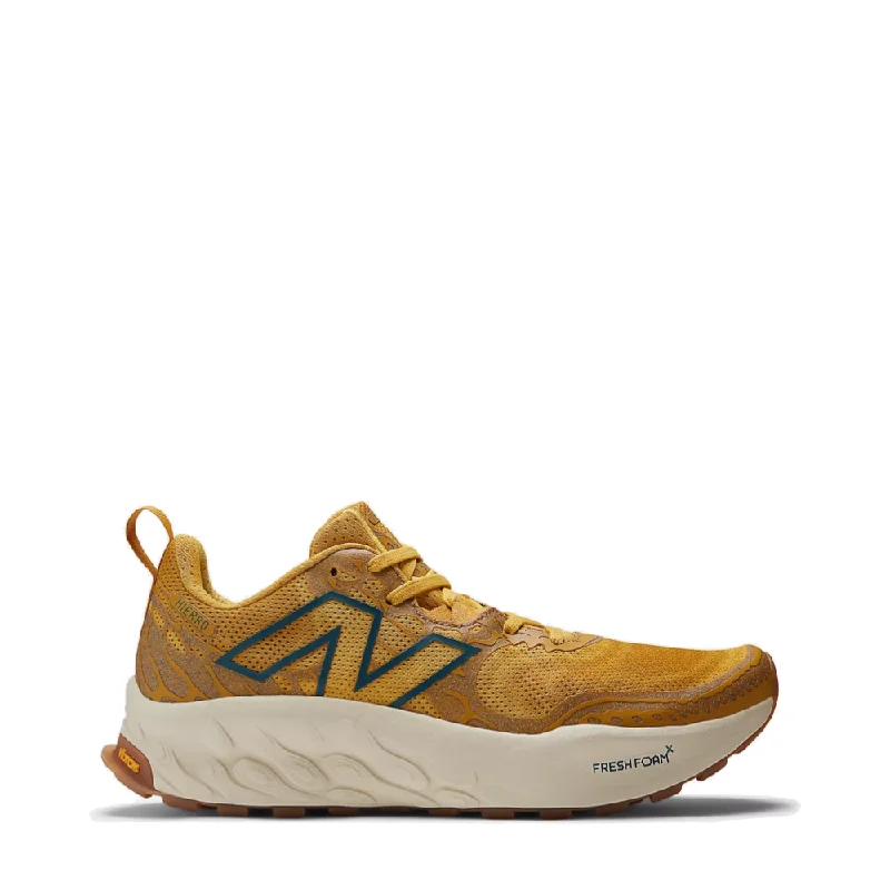 New Balance Men's Fresh Foam X Hierro v8 Sneaker in Butterscotch with Ginger Lemon and Deep Sea Tassel Driving Shoe Look New Balance Men's Fresh Foam X Hierro v8 Sneaker in Butterscotch with Ginger Lemon and Deep Sea Tassel Driving Shoe Look
