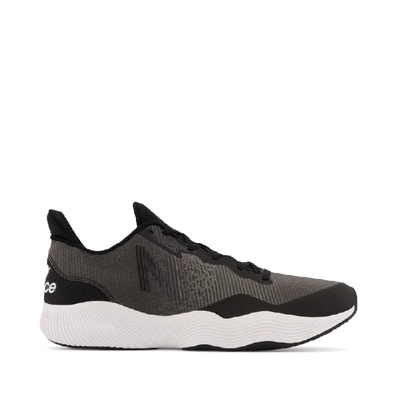 New Balance Men's FuelCell Shift TR Sneaker in Black/White Retro Plimsoll Style  