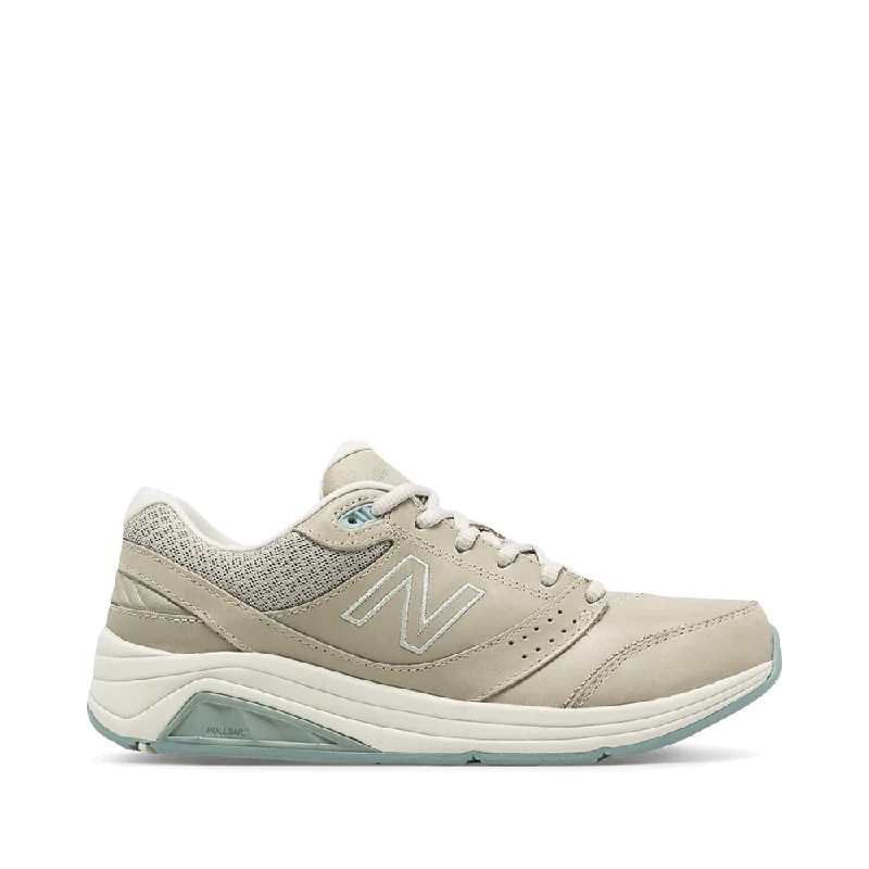 New Balance Women's 928v3 Leather Sneaker in Grey Inflatable Shoe Look 