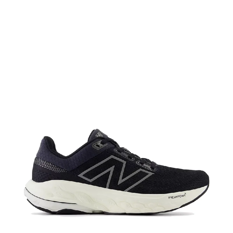 New Balance Women's Fresh Foam X 860v14 in Black with Phantom and Angora Paisley Print Shoe Design  