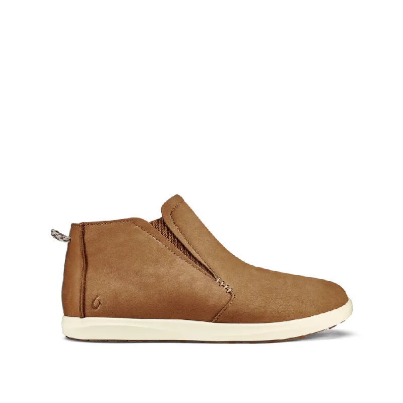 OluKai Women's Hawai‘iloa Manu Hope Waterproof Pull On Boot in Fox/Off White Open - Lacing Derby Look OluKai Women's Hawai‘iloa Manu Hope Waterproof Pull On Boot in Fox/Off White Open - Lacing Derby Look