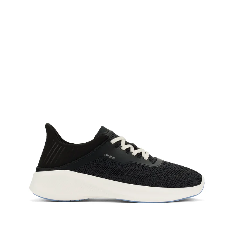 OluKai Women's Island Hopper Mesh Sneaker in Lava Rock Black Memory - Foam Slipper Look OluKai Women's Island Hopper Mesh Sneaker in Lava Rock Black Memory - Foam Slipper Look