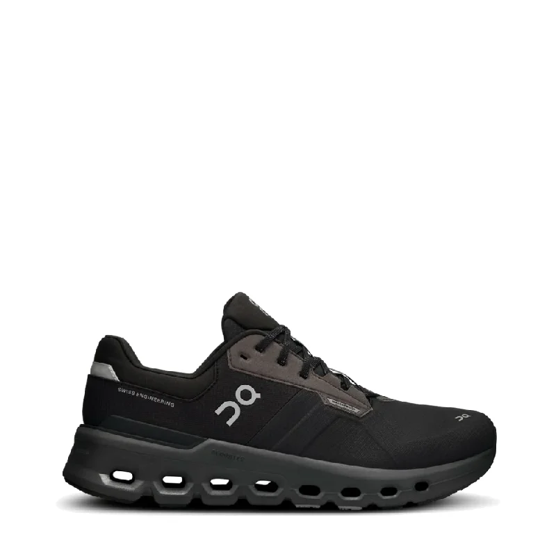 On Men's Cloudrunner 2 Waterproof Sneaker in Magnet/Black Victorian - Era Boot Style On Men's Cloudrunner 2 Waterproof Sneaker in Magnet/Black Victorian - Era Boot Style
