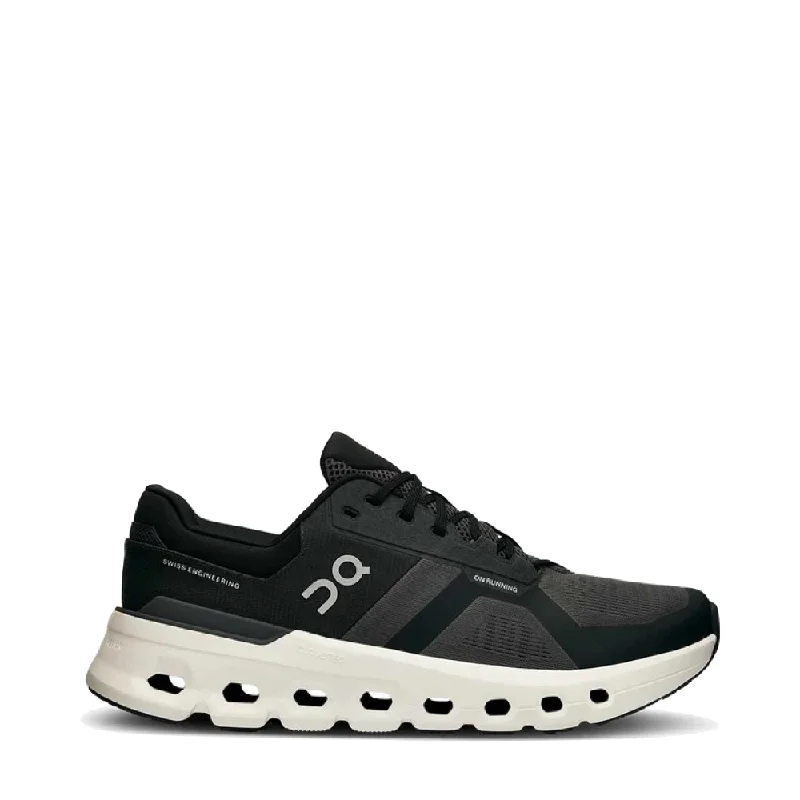 On Men's Cloudrunner 2 WIDE Width Sneaker in Eclipse/Black Minimalist Sneaker Style On Men's Cloudrunner 2 WIDE Width Sneaker in Eclipse/Black Minimalist Sneaker Style