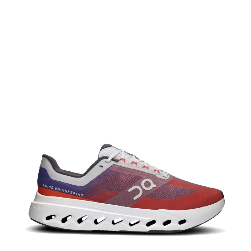 On Men's Cloudsurfer Next Sneaker in Indigo/Flame Minimalist Sneaker Style  