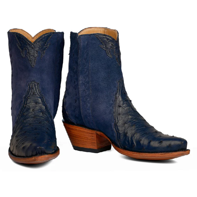 Ostrich Ankle ZIpper - Iris Vintage Oxford Appeal 