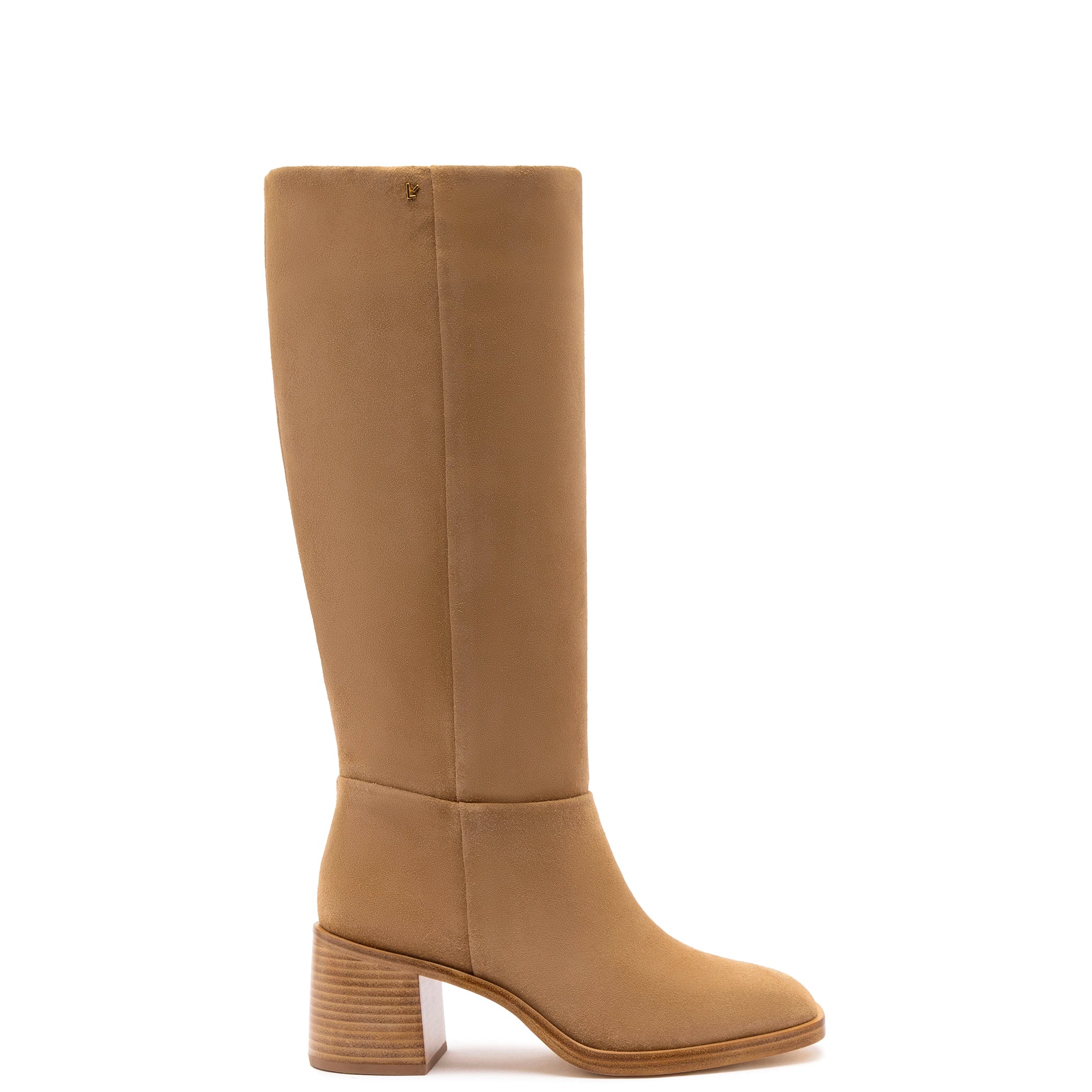 Ricky Boot In Peanut Suede Embroidered Cowboy Boot Design  