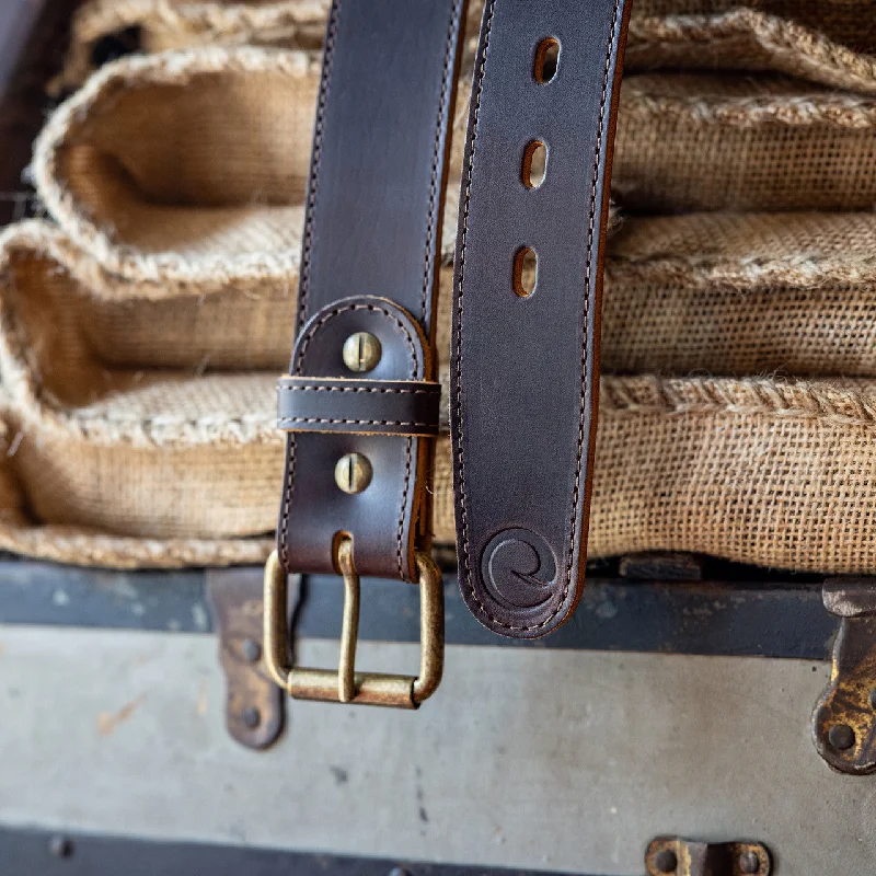 RAW EDGE BELT - 1861-Brown Domane Buckle -