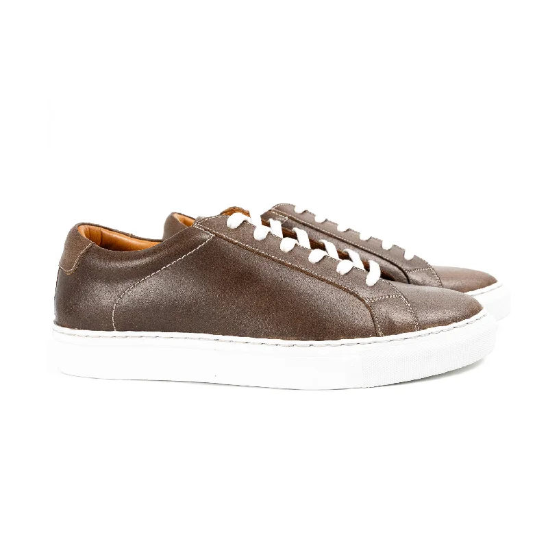 Soho - Natural Waxed Flesh Retro Basketball Sneaker Design  