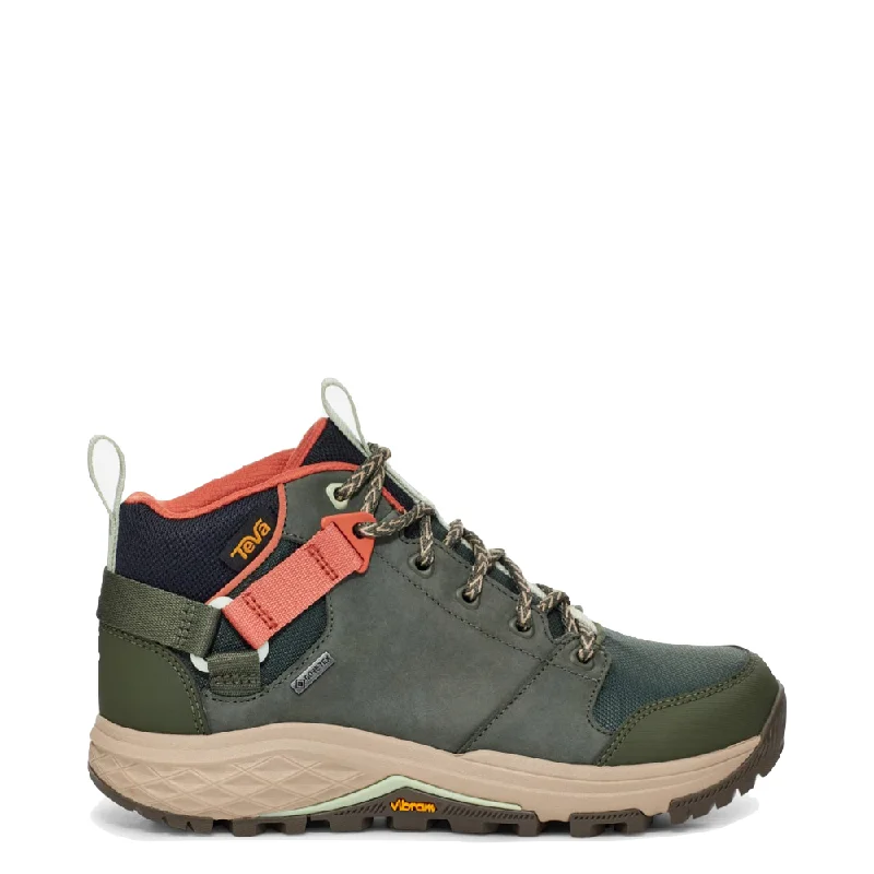 Teva Women's Grandview Mid GTX Waterproof Hiker in Thyme Performance Running Sneaker Look Teva Women's Grandview Mid GTX Waterproof Hiker in Thyme Performance Running Sneaker Look