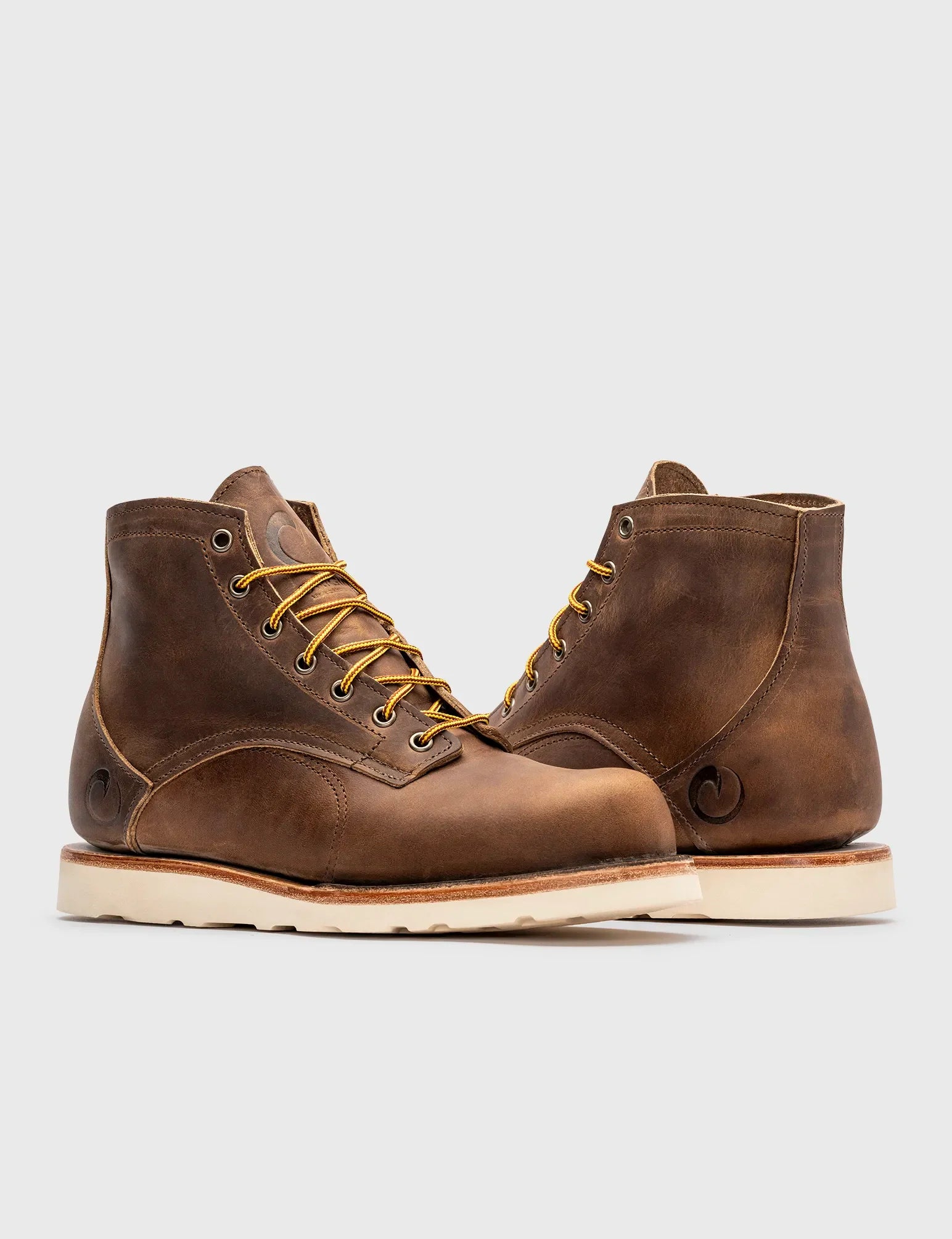 THE CORONADO 6 INCH BOOT - CHRISTY NATURAL - GRADED QUALITY Upcycled Shoe Look  