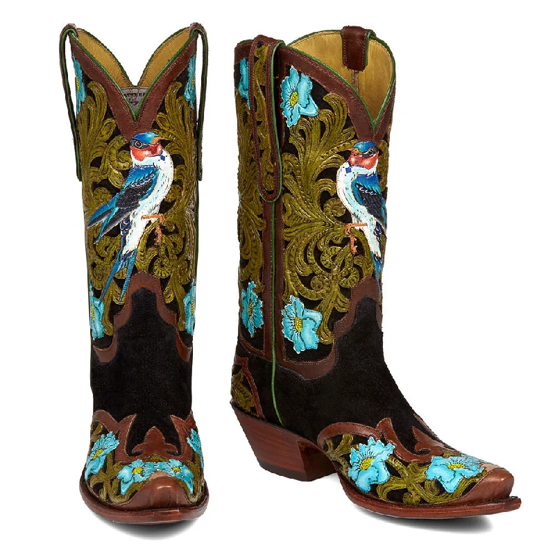 Song Bird 12" Art Deco - Inspired Shoe Look  