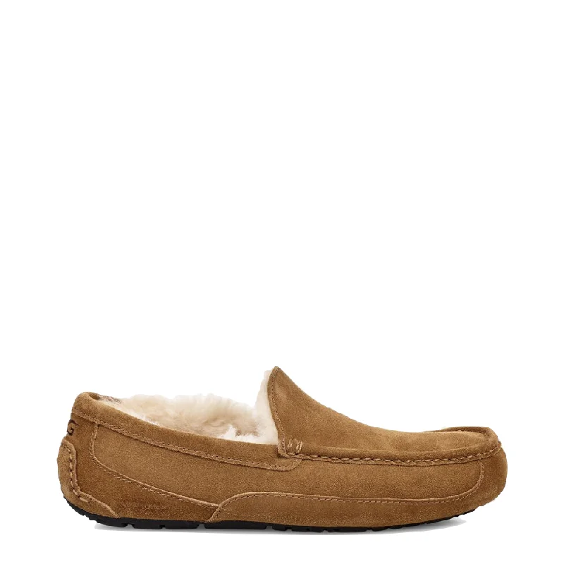 UGG Men's Ascot Suede Moccasin Slipper in Chestnut Hiking Boot Durability Style  