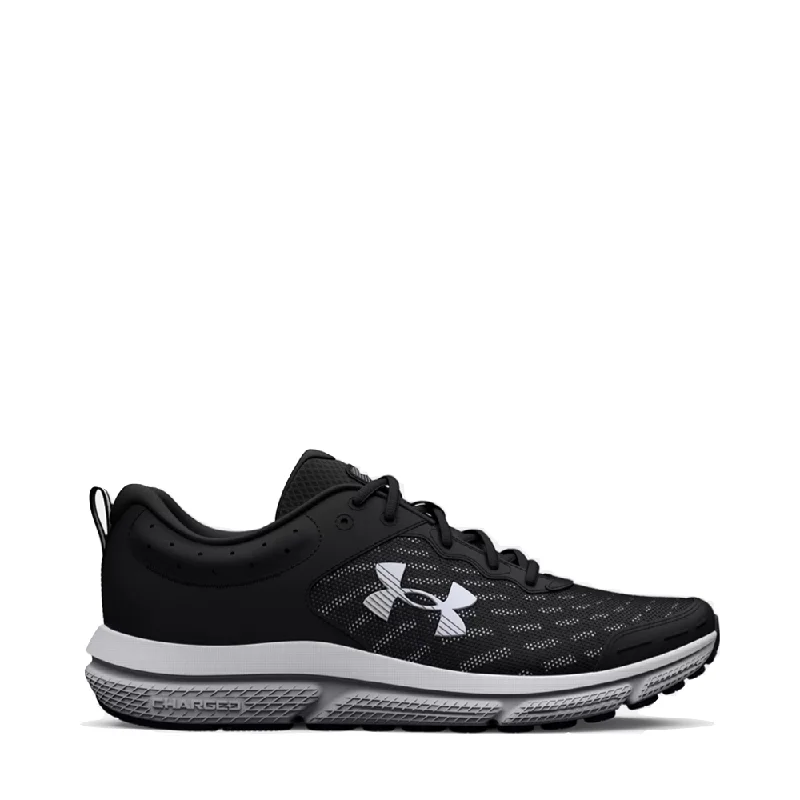 Under Armour Men's Charged Assert 10 Sneaker in Black/White Vintage Oxford Appeal 