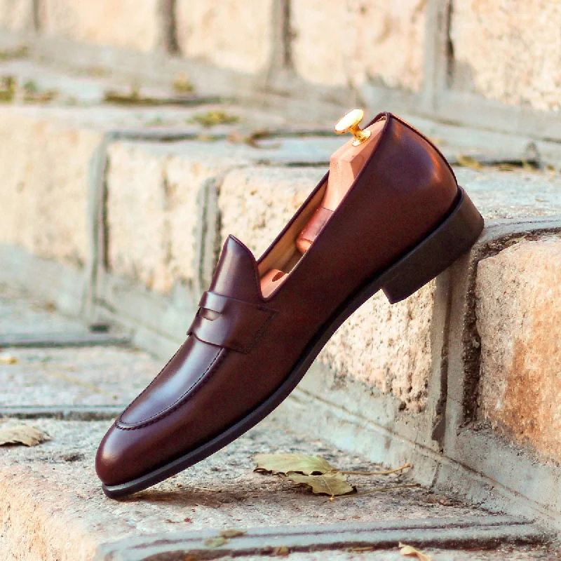 DapperFam Luciano in Burgundy Men's Italian Leather Loafer Retro Basketball Sneaker Design DapperFam Luciano in Burgundy Men's Italian Leather Loafer Retro Basketball Sneaker Design