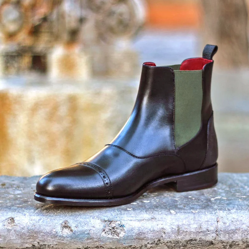 DapperFam Vesuvio in Black Men's Italian Leather Chelsea Multi Boot Vintage Oxford Appeal DapperFam Vesuvio in Black Men's Italian Leather Chelsea Multi Boot Vintage Oxford Appeal