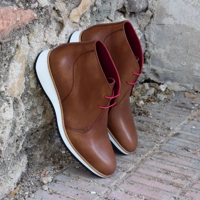 DapperFam Vivace in Med Brown Men's Italian Leather Chukka Performance Running Sneaker Look DapperFam Vivace in Med Brown Men's Italian Leather Chukka Performance Running Sneaker Look