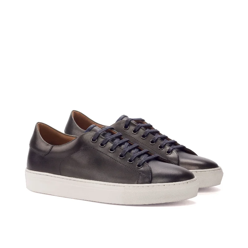 DapperFam Rivale in Dark Brown Men's Italian Leather Trainer Mod Oxford Design  