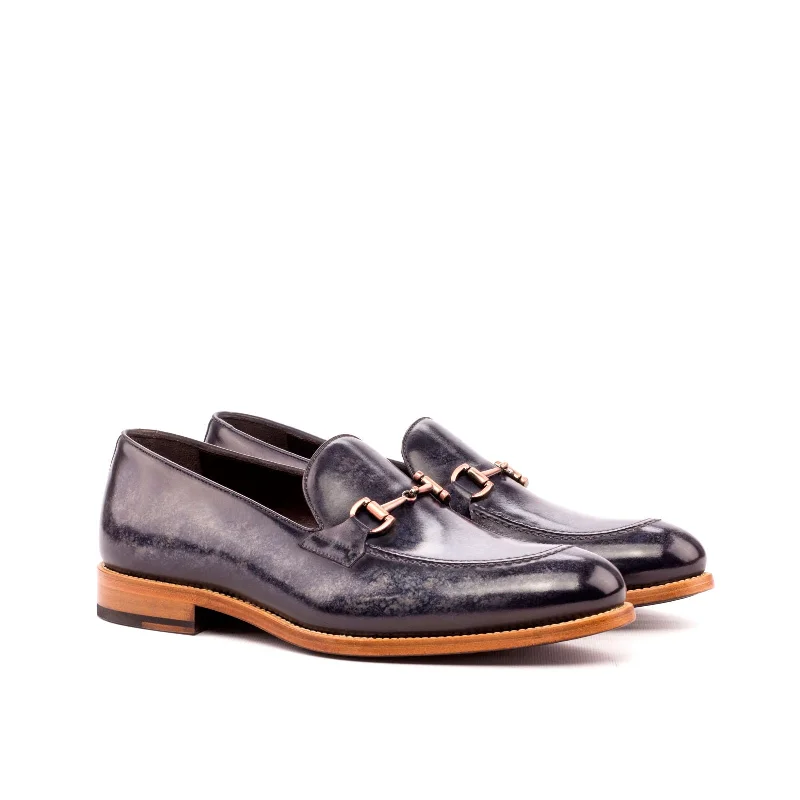 DapperFam Luciano in Grey Men's Hand-Painted Patina Loafer Combat - Inspired Military Boot Look DapperFam Luciano in Grey Men's Hand-Painted Patina Loafer Combat - Inspired Military Boot Look
