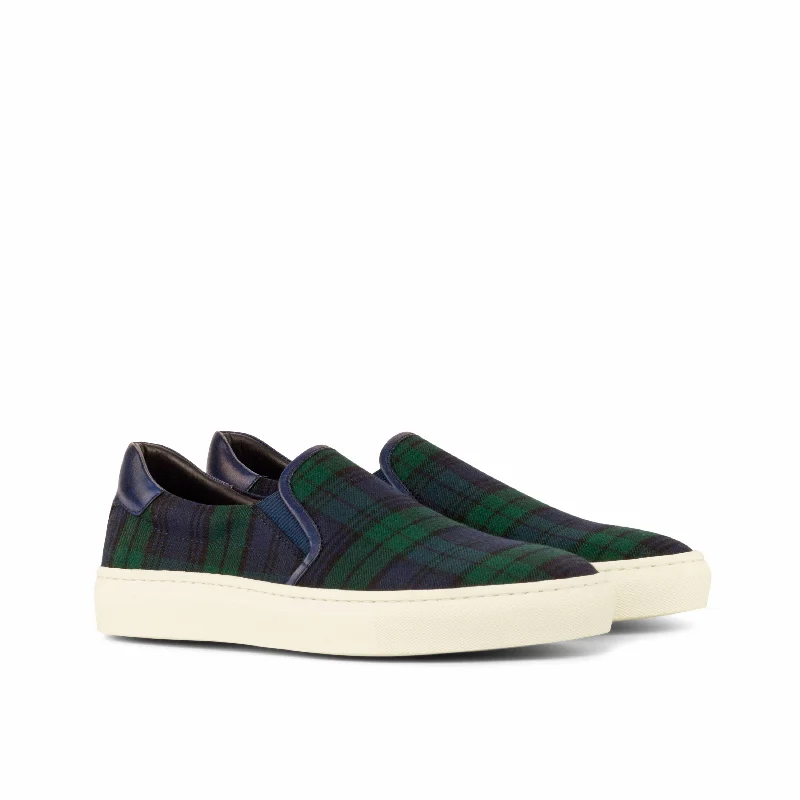 DapperFam Versado in Blackwatch Men's Sartorial Slip On Inflatable Shoe Look 