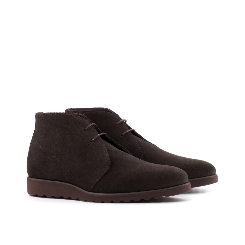 DapperFam Vivace in Dark Brown Men's Lux Suede Chukka Lightweight Tennis Sneaker Look DapperFam Vivace in Dark Brown Men's Lux Suede Chukka Lightweight Tennis Sneaker Look