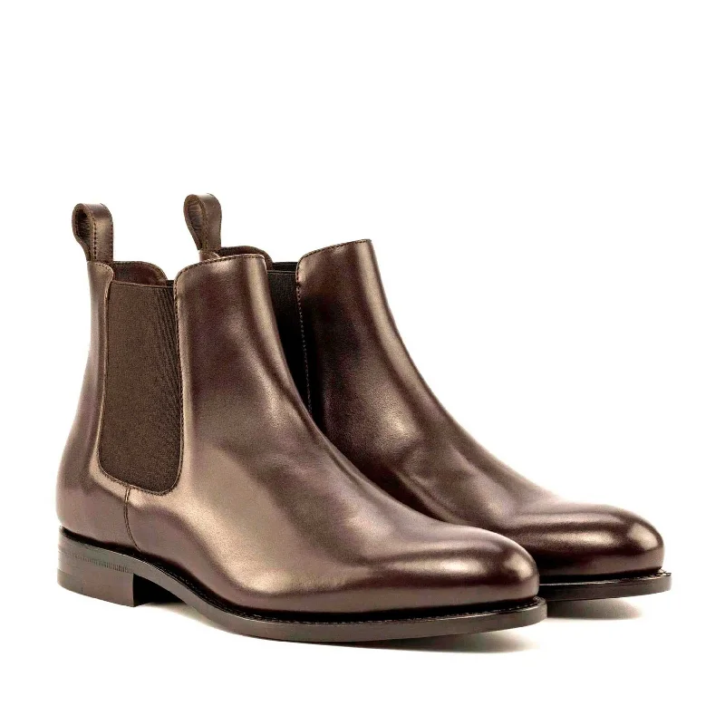 DapperFam Monza in Dark Brown Men's Italian Leather Chelsea Boot Lightweight Tennis Sneaker Look DapperFam Monza in Dark Brown Men's Italian Leather Chelsea Boot Lightweight Tennis Sneaker Look