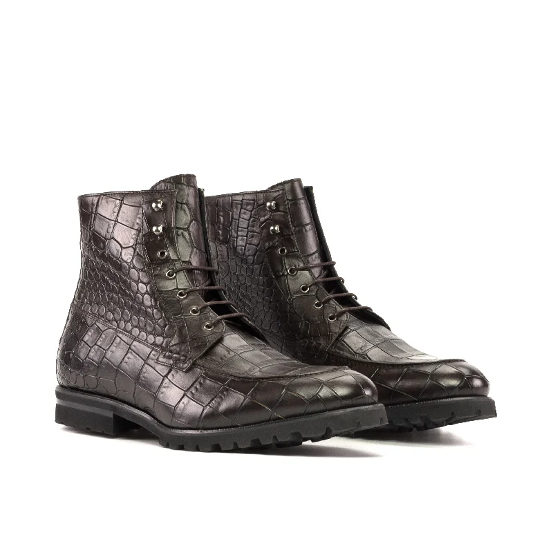 DapperFam Ryker in Dark Brown Men's Italian Leather Moc Boot Tech - Inspired Sneaker Look DapperFam Ryker in Dark Brown Men's Italian Leather Moc Boot Tech - Inspired Sneaker Look