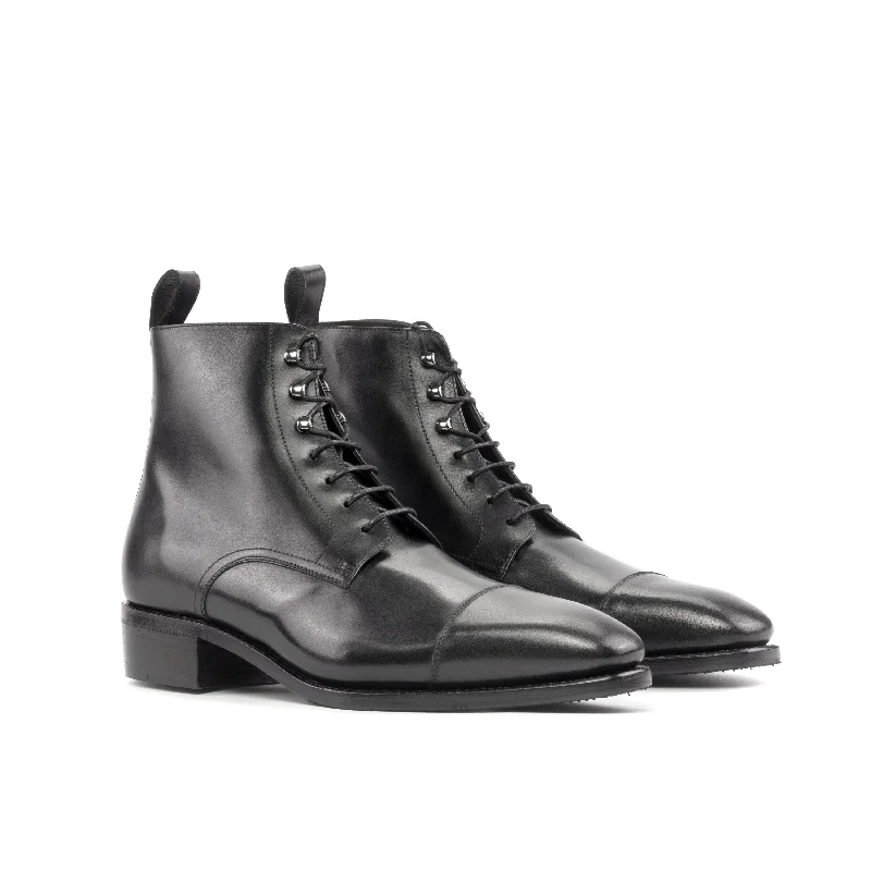DapperFam Garrison in Black Men's Italian Leather Jumper Boot Ivy League Loafer Look DapperFam Garrison in Black Men's Italian Leather Jumper Boot Ivy League Loafer Look