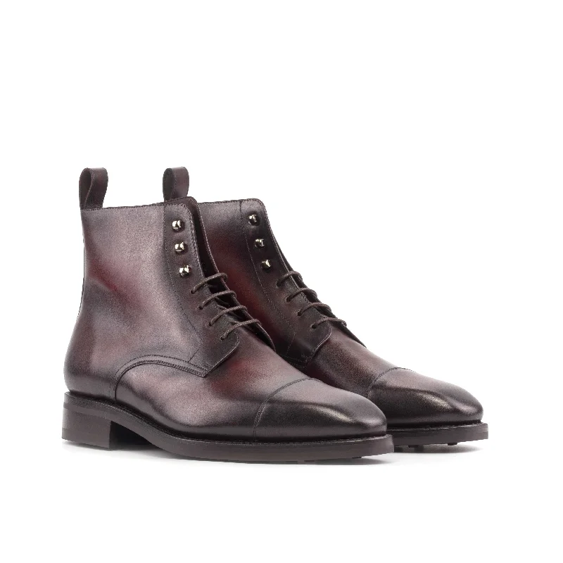 DapperFam Garrison in Burgundy Men's Italian Leather Jumper Boot Moccasin Soft - Sole Style DapperFam Garrison in Burgundy Men's Italian Leather Jumper Boot Moccasin Soft - Sole Style