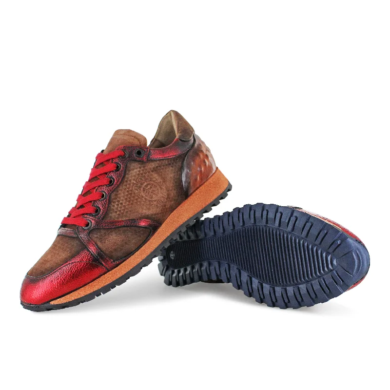 The Renaissance - Sunset Campari (PART III) Suede Desert Boot 