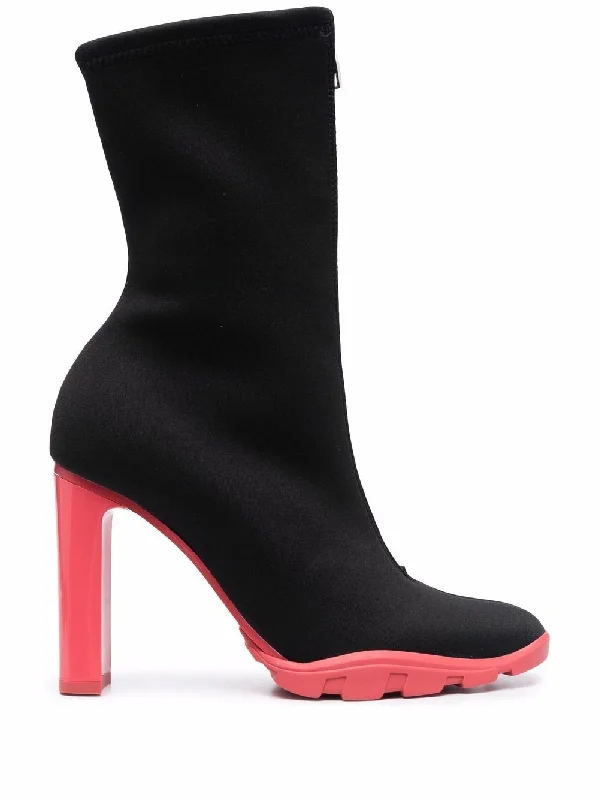 Alexander Mcqueen Women's Boots Neon - Accent Sneaker Look  