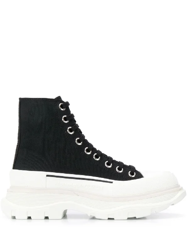 Alexander Mcqueen Women's Boots Tailored Oxford Style 