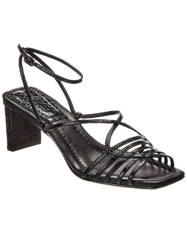 Alexandre Birman Naya 50 Embossed Leather Sandal Artisan - Crafted Loafer Style  