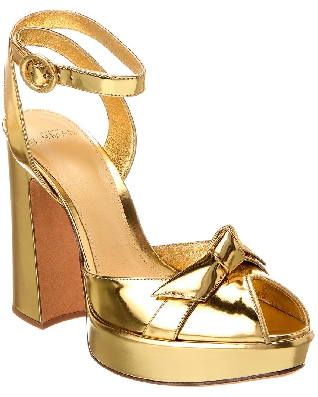 Alexandre Birman Pepitta 120 Leather Platform Sandal Glow - in - the - Dark Shoe Design Alexandre Birman Pepitta 120 Leather Platform Sandal Glow - in - the - Dark Shoe Design