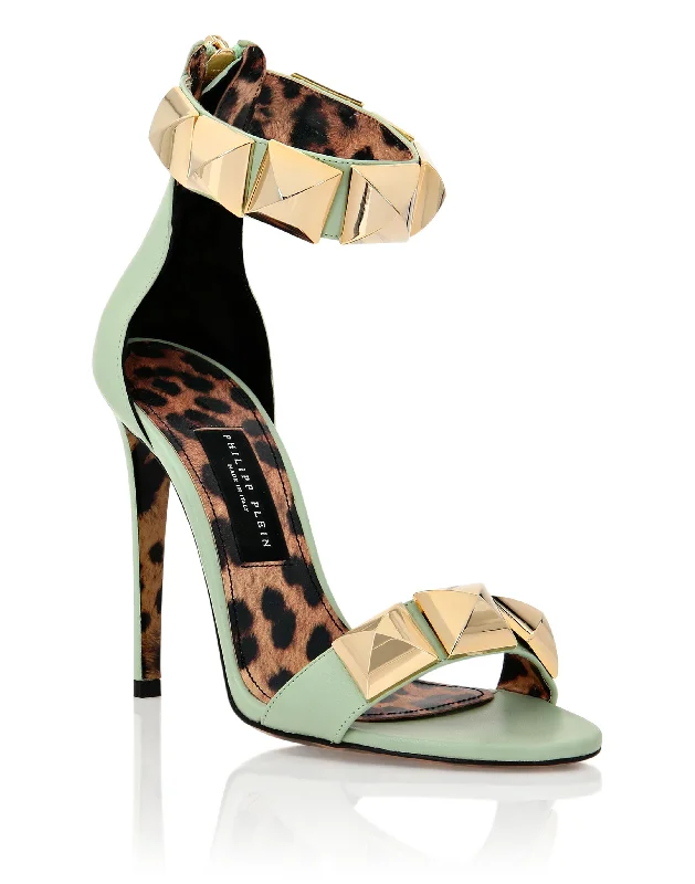 Ankle Strap Stud Sandals Mod Oxford Design  
